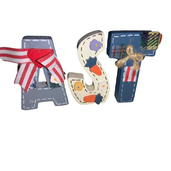 Happy Easter Shelf Block Display Letters Easter Decor - Picture 4 of 6